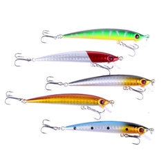 HENGJIA 5 PCS 8.5cm Minnow Plastic Hard Baits Fishing Lures Set Fishing Tackle Baits, 5 PCS 8.5cm