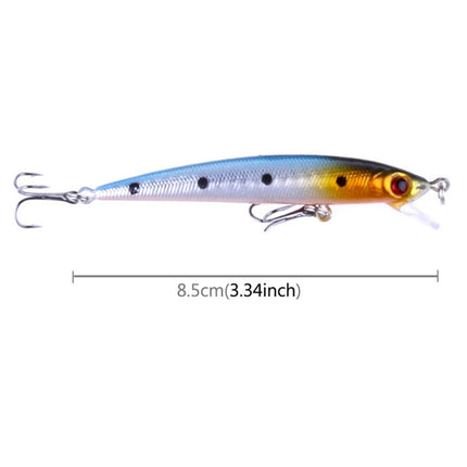 HENGJIA 5 PCS 8.5cm Minnow Plastic Hard Baits Fishing Lures Set Fishing Tackle Baits
