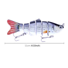 HENGJIA JM020 11cm 18g Multi-section Plastic Hard Baits Fishing Lures Set Fishing Tackle Baits