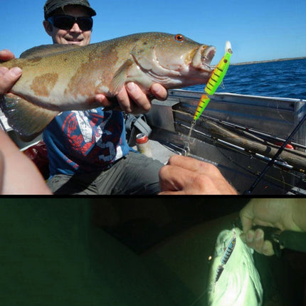 HENGJIA 5 PCS 10.5cm 9.6g 2-section Plastic Hard Baits Fishing Lures Set Tackle Baits, 10.5cm 9.6g