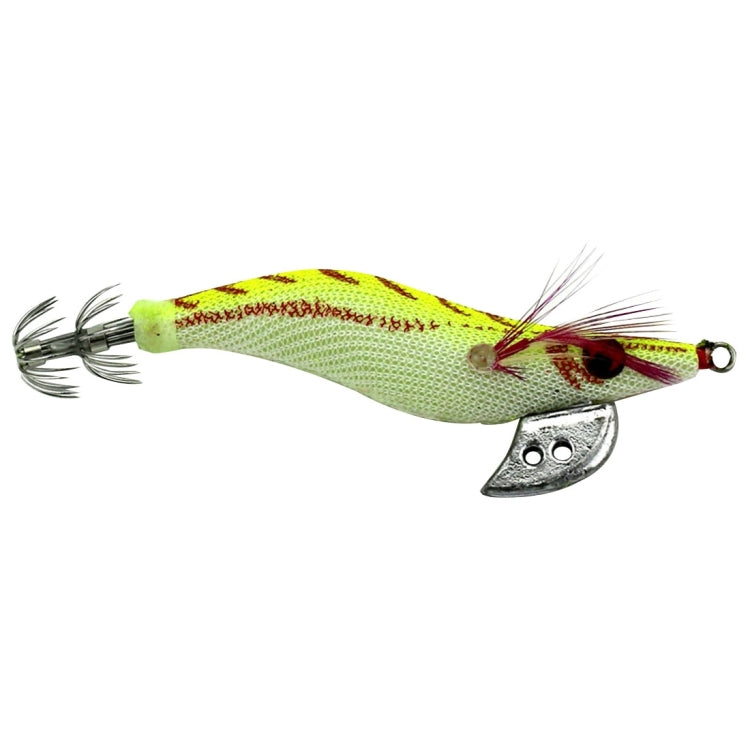 HENGJIA 8cm Plastic Hard Baits Squid Fishing Lures Decoy Wood Shrimp Baits