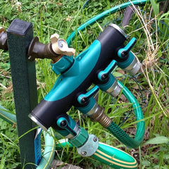 4 In 1 Multi-function Garden Water Sprinklers Lawn Irrigation Valve Water Dividing Controller Water Pipe Shunt, US Plug, US Plug