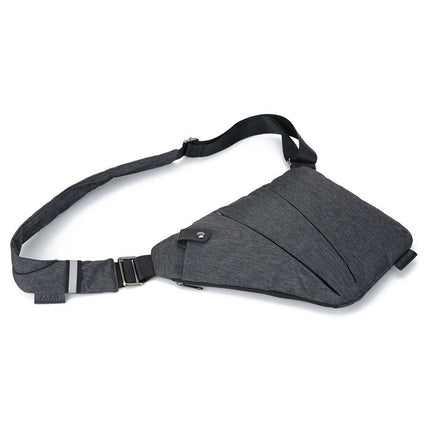 Multi-Function Portable Anti-theft Polyester Business Chest Bag Outdoor Sports Shoulder Bag for Men , Right Shoulder