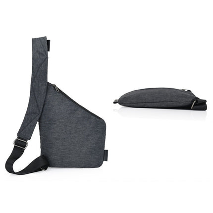 Multi-Function Portable Anti-theft Polyester Business Chest Bag Outdoor Sports Shoulder Bag for Men , Right Shoulder
