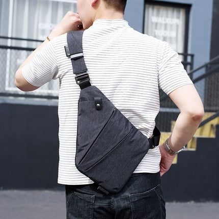 Multi-Function Portable Anti-theft Polyester Business Chest Bag Outdoor Sports Shoulder Bag for Men , Right Shoulder