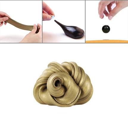 DIY Plasticine Slime Magnetic Rubber Mud Stress Reducer Anti-Anxiety Bouncing Putty Magic Clay Education Toy for Kids and Adults, Small Iron Box Size: 6x2.5cm
