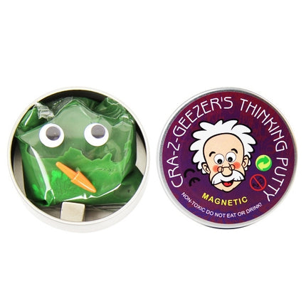 DIY Plasticine Slime Magnetic Rubber Mud Stress Reducer Anti-Anxiety Bouncing Putty Magic Clay Education Toy for Kids and Adults, Big Iron Box Size: 8x2.5cm