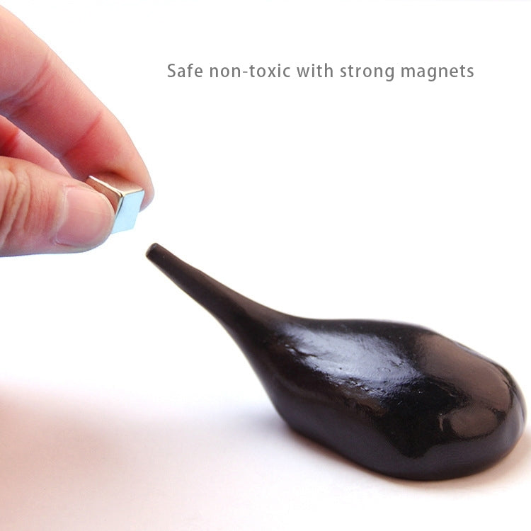 DIY Plasticine Slime Magnetic Rubber Mud Stress Reducer Anti-Anxiety Bouncing Putty Magic Clay Education Toy for Kids and Adults, Big Iron Box Size: 8x2.5cm