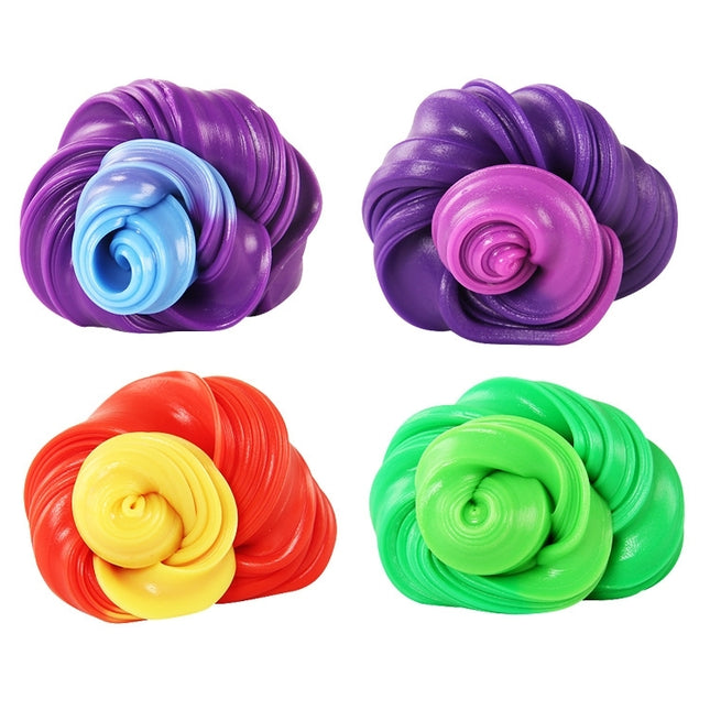 DIY Plasticine Slime Sensitive Temperature Discoloration Mud Stress Reducer Anti-Anxiety Toy Color Putty Magic Clay Education Toys for Kids and Adults, Iron Box Size: 6x2.5cm