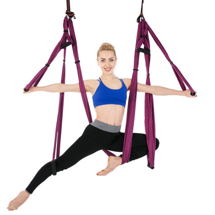 6 Handles Bodybuilding Handstand Inelasticity Aerial Yoga Hammock