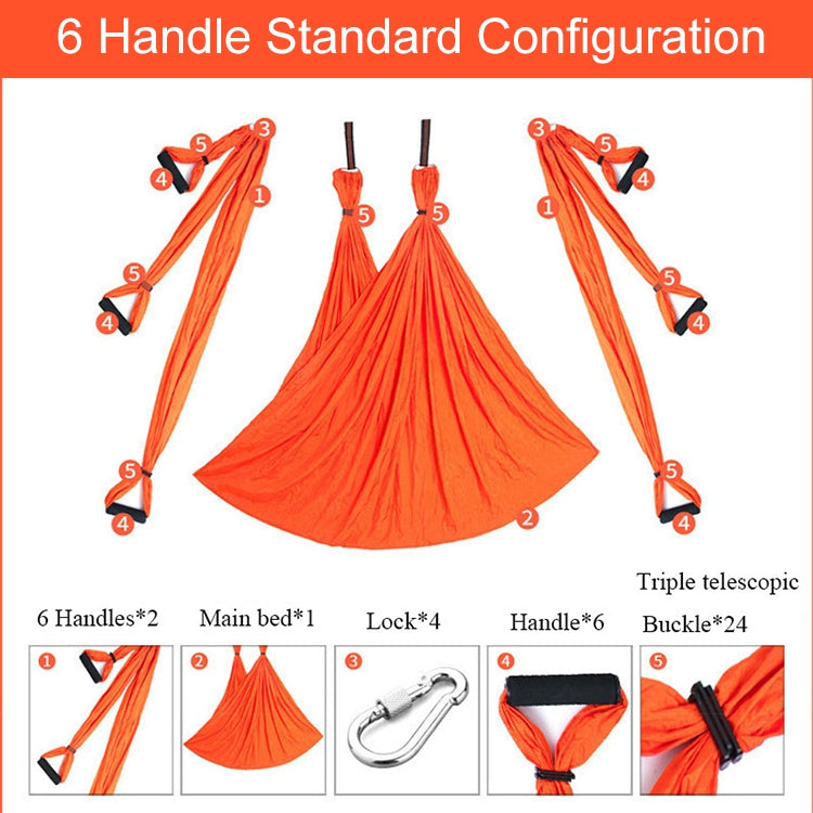 6 Handles Bodybuilding Handstand Inelasticity Aerial Yoga Hammock