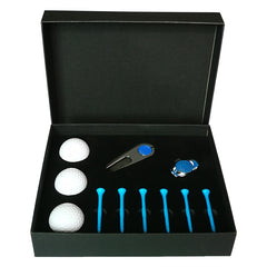 11 in 1 6 Golf Tees + Divot Tool + 3 Golf Balls Gift Box Set, 11 in 1 Red, 11 in 1 Blue