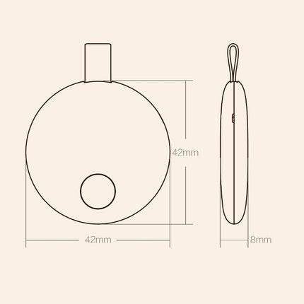 Original Xiaomi Youpin Ranres Intelligent Anti-lost Device Two-way Search Bluetooth Alarm Smart Positioning Finder, Distance: 15m, RW01MN Pink, RW01MN Green, RW01MN White