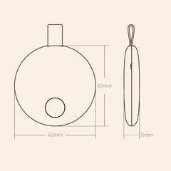 Original Xiaomi Youpin Ranres Intelligent Anti-lost Device Two-way Search Bluetooth Alarm Smart Positioning Finder, Distance: 15m, RW01MN Pink, RW01MN Green, RW01MN White