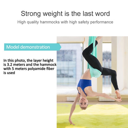 Household Handstand Elastic Stretching Rope Aerial Yoga Hammock Set