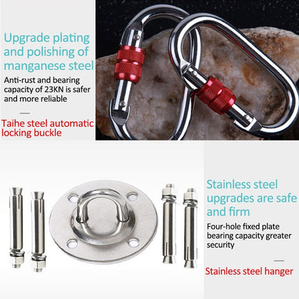 Household Handstand Elastic Stretching Rope Aerial Yoga Hammock Set