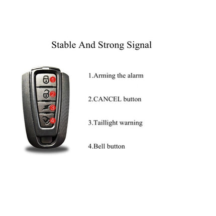IP65 Waterproof USB Rechargeable Smart COB LED Alarm Bicycle Rear Light Taillight with Remote Control, Control Distance: 1-100m, IP65 Waterproof Taillight