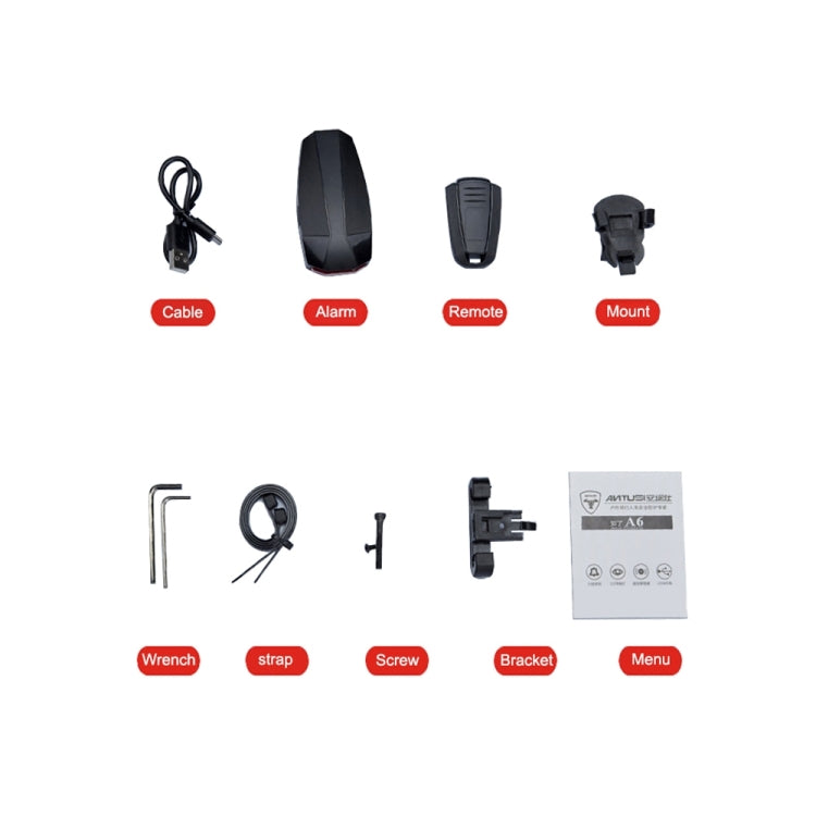 IP65 Waterproof USB Rechargeable Smart COB LED Alarm Bicycle Rear Light Taillight with Remote Control, Control Distance: 1-100m, IP65 Waterproof Taillight