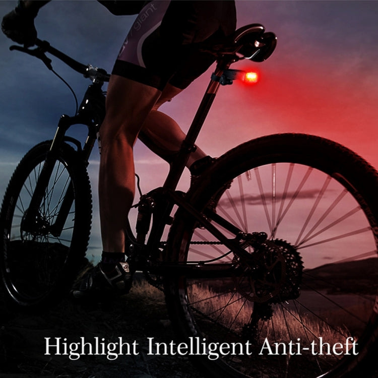 IP65 Waterproof USB Rechargeable Smart COB LED Alarm Bicycle Rear Light Taillight with Remote Control, Control Distance: 1-100m, IP65 Waterproof Taillight