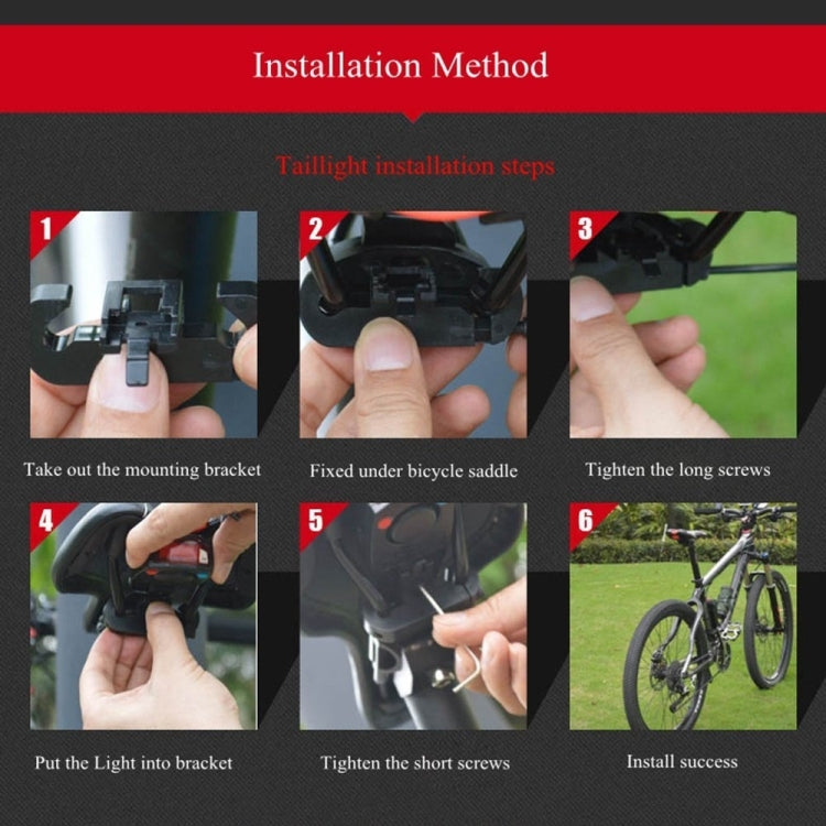 IP65 Waterproof USB Rechargeable Smart COB LED Alarm Bicycle Rear Light Taillight with Remote Control, Control Distance: 1-100m, IP65 Waterproof Taillight