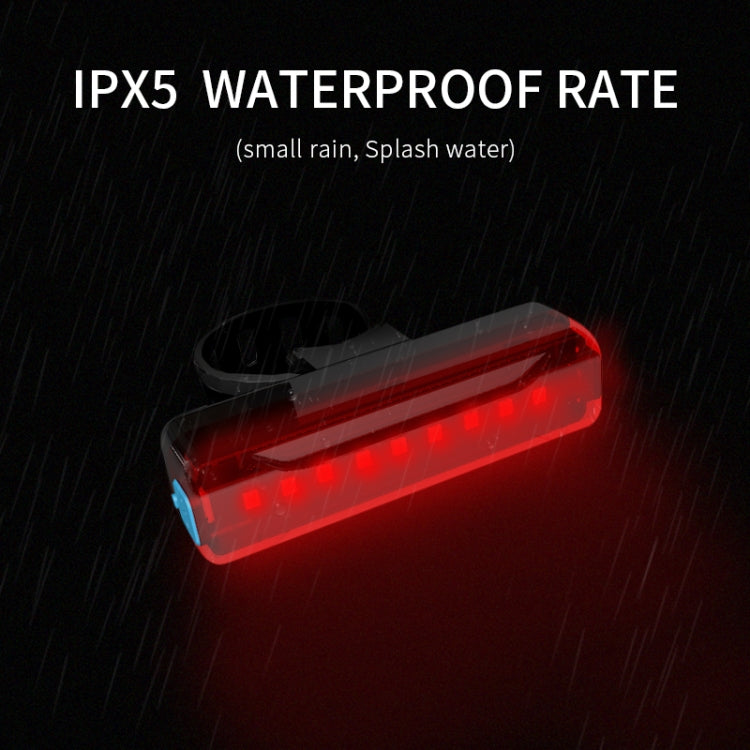 A02 Bicycle Taillight Bicycle Riding Motorcycle Electric Car LED Mountain Bike USB Charging Safety Warning Light (100 Hours, Plastic Bag), 100 Hours, Plastic Bag
