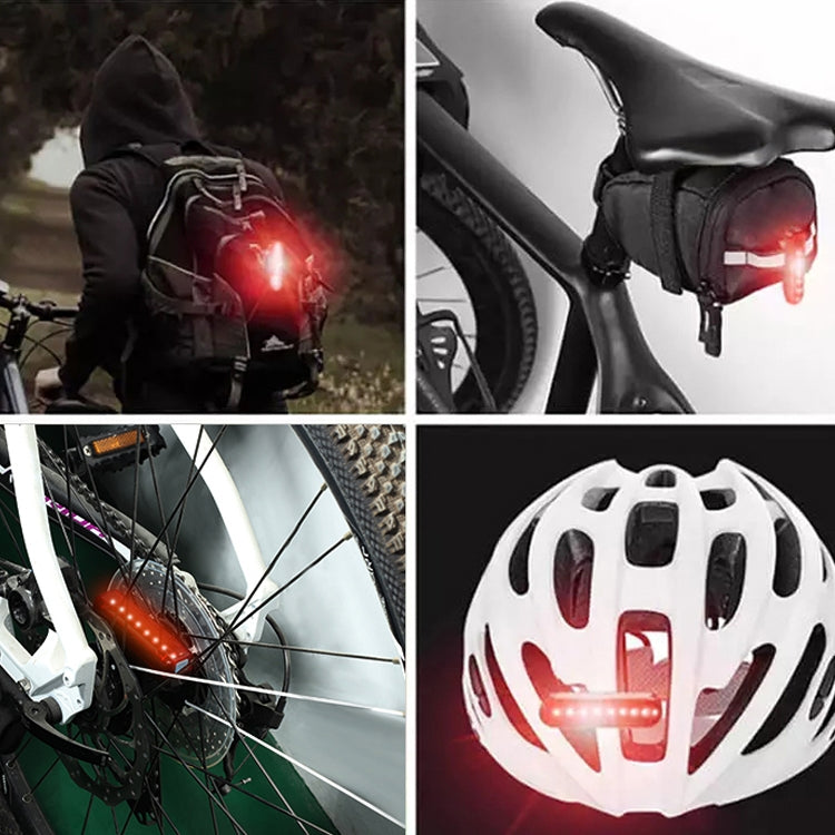 A02 Bicycle Taillight Bicycle Riding Motorcycle Electric Car LED Mountain Bike USB Charging Safety Warning Light (100 Hours, Plastic Bag), 100 Hours, Plastic Bag