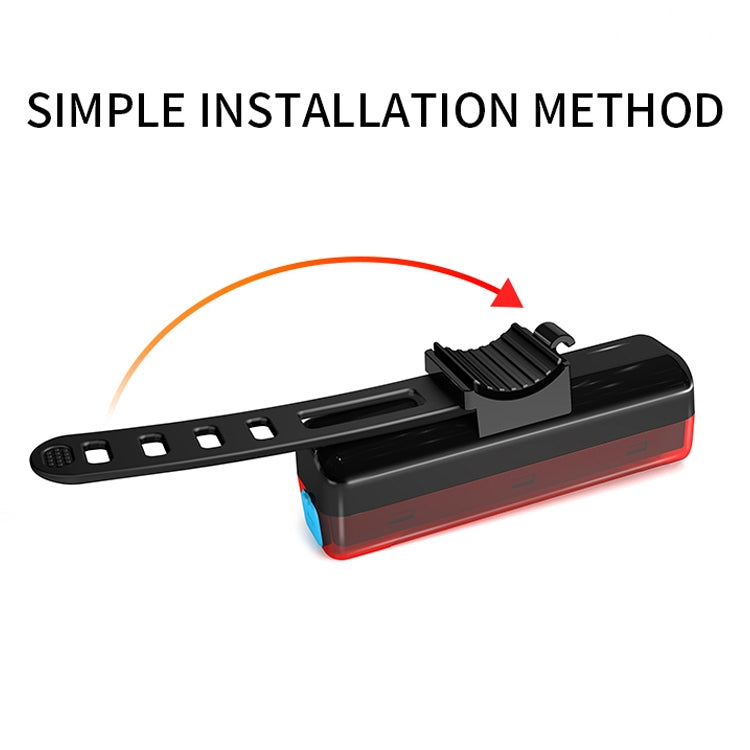 A02 Bicycle Taillight Bicycle Riding Motorcycle Electric Car LED Mountain Bike USB Charging Safety Warning Light (100 Hours, Plastic Bag), 100 Hours, Plastic Bag