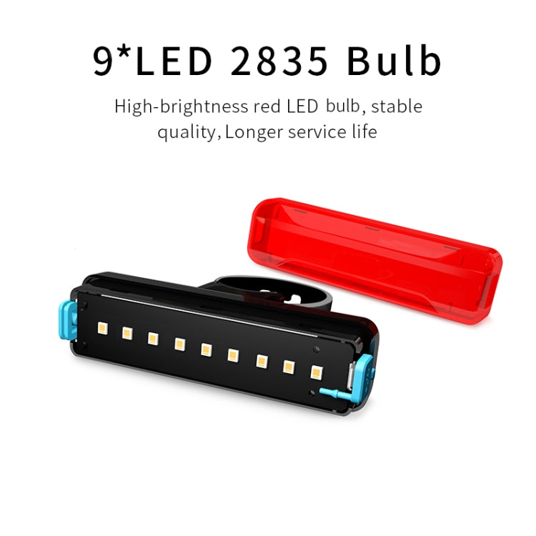 A02 Bicycle Taillight Bicycle Riding Motorcycle Electric Car LED Mountain Bike USB Charging Safety Warning Light (6 Hours, Plastic Bag), 6 Hours,  Plastic Bag