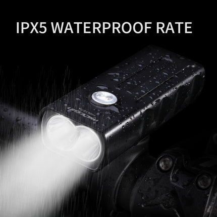 BX2 USB Charging Bicycle Light Front Handlebar Led Light (3 Hours, T6+A02 Lamp), 3 Hours, T6+A02 Lamp