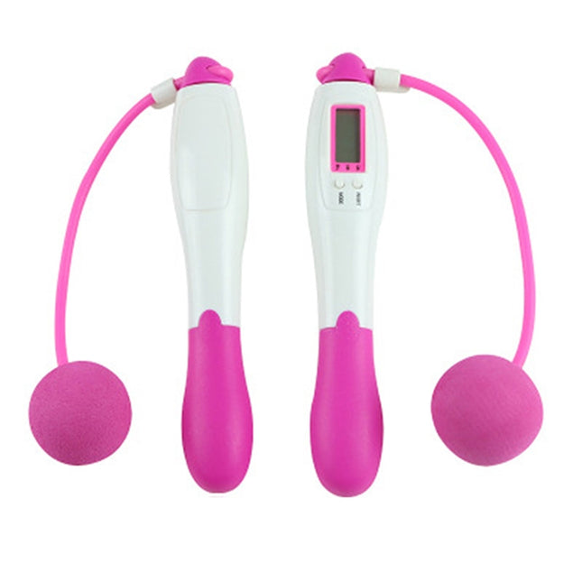 Digital Professional Counting Jump Rope Sports Ball Counter Skipping Rope, Jump Rope with Ball (Yellow), Jump Rope with Ball (Magenta), Jump Rope with Ball (Pink), Jump Rope with Ball (Blue), Jump Rope with Ball (Green)
