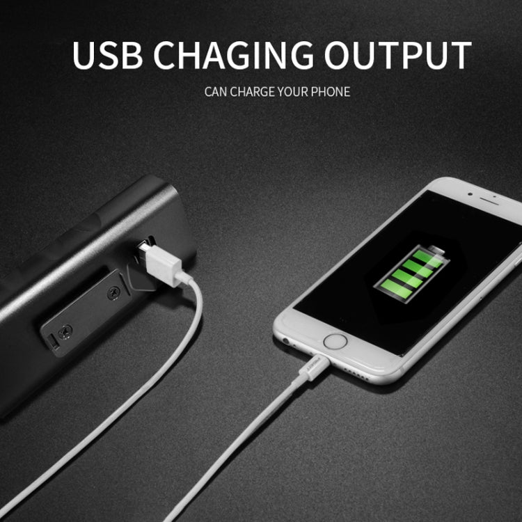 BX3 USB Charging Bicycle Light Front Handlebar Led Light (10 Hours, T6+A02 Lamp), 10 Hours, T6+A02 Lamp