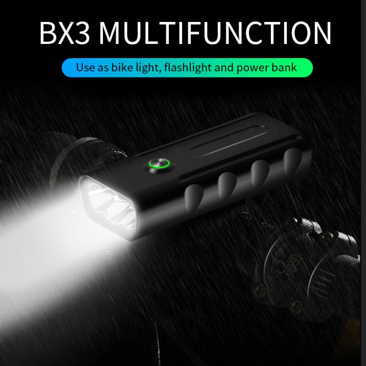 BX3 USB Charging Bicycle Light Front Handlebar Led Light (10 Hours, T6+A02 Lamp), 10 Hours, T6+A02 Lamp