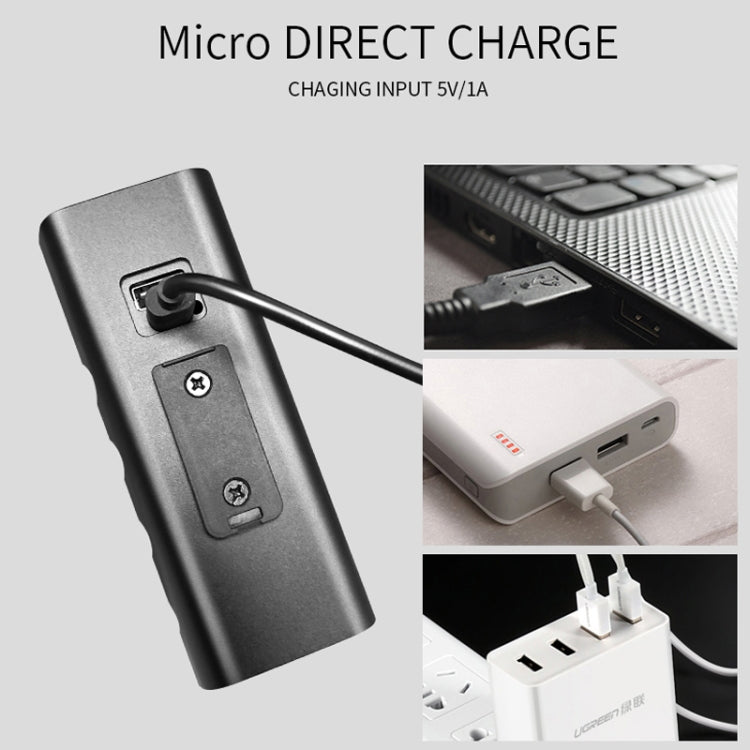 BX3 USB Charging Bicycle Light Front Handlebar Led Light (10 Hours, T6+A02 Lamp), 10 Hours, T6+A02 Lamp