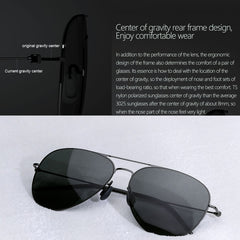 Original Xiaomi Youpin TS Computer Glasses Polarized UV Lens Sunglasses, 304H Stainless Steel Gravity Rear Frame, TS 304H (Gold), TS 304H (Blue), TS 304H (Black)