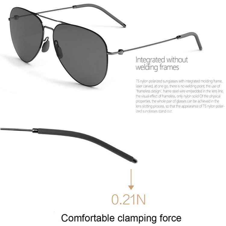 Original Xiaomi Youpin TS Computer Glasses Polarized UV Lens Sunglasses, 304H Stainless Steel Gravity Rear Frame, TS 304H (Gold), TS 304H (Blue), TS 304H (Black)
