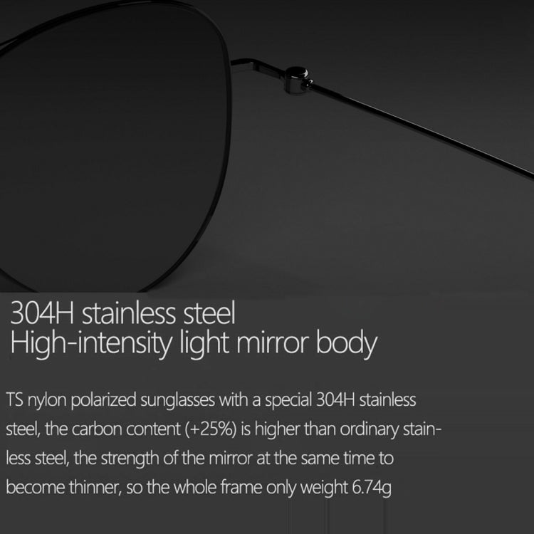 Original Xiaomi Youpin TS Computer Glasses Polarized UV Lens Sunglasses, 304H Stainless Steel Gravity Rear Frame, TS 304H (Gold), TS 304H (Blue), TS 304H (Black)