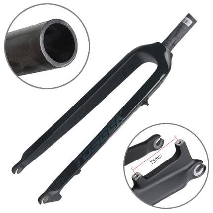 TOSEEK Ultra Light 26 Inch 385mm Mountain Bike Full Carbon Front Fork Straight Tube Disc Brake, 26 Inch 385mm