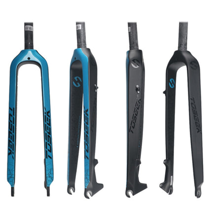 TOSEEK Ultra Light 27.5 Inch 405mm Mountain Bike Full Carbon Front Fork Straight Head Tube Disc Brake, 27.5 Inch 405mm