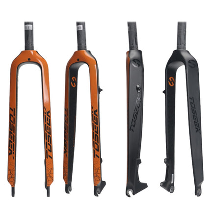 TOSEEK Ultra Light 29 Inch 435mm Mountain Bike Full Carbon Front Fork Straight Head Tube Disc Brake, 29 Inch 435mm