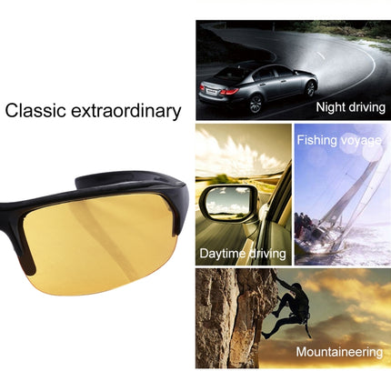 Yellow Lens Anti Glare Night Vision Glasses Safety Driver Sunglasses for Men / Women