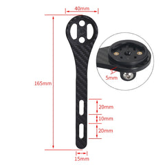 TOSEEK Full Carbon Fiber Road Bicycle Code Table Holder For Garmin Series(Gloss), For Garmin Series(Gloss)