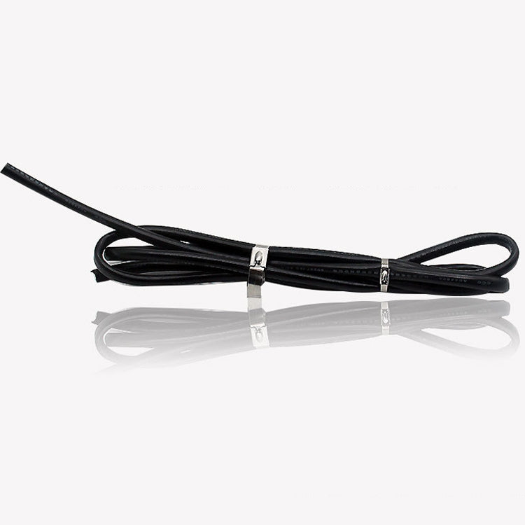 100 PCS 4.6x350mm Stainless Steel Metal Cable Ties Tie Zip Wrap Exhaust Heat Straps Induction Pipe