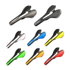 TOSEEK Road Bike Carbon Fiber Seat Bicycle Hollow Seat Saddle, 3K Texture + Extinction, Extinction(Blue), Extinction(White)