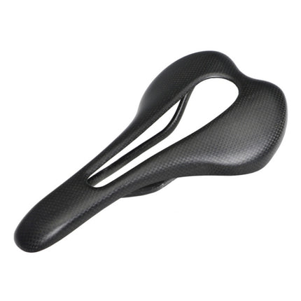 TOSEEK Road Bike Carbon Fiber Seat Bicycle Hollow Seat Saddle, 3K Texture + Extinction