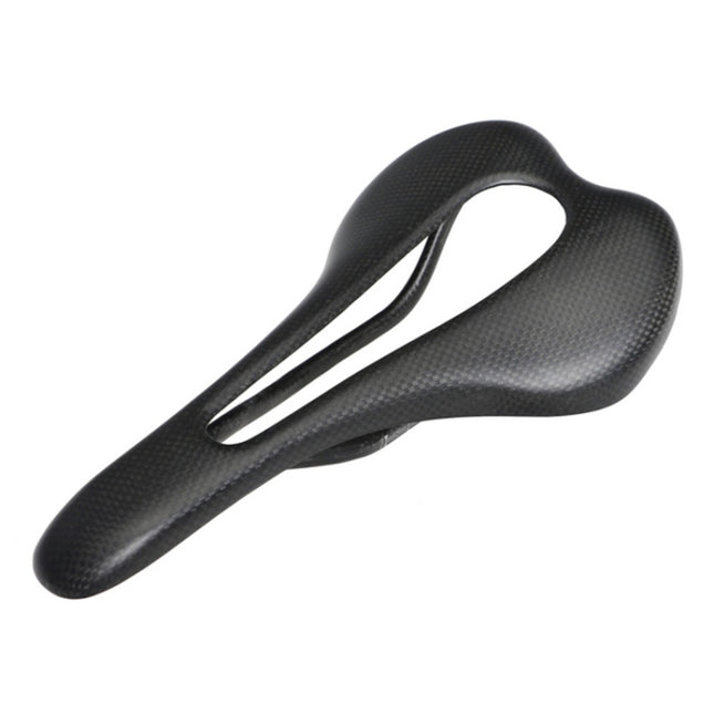 TOSEEK Road Bike Carbon Fiber Seat Bicycle Hollow Seat Saddle, 3K Texture + Extinction