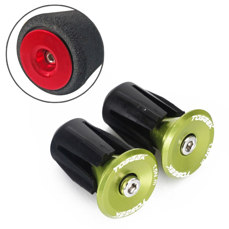TOSEEK 1 Pair Mountain Bike Handlebar Grips Caps End Plug Aluminum Alloy Bicycle  Bar Ends Plug, 17.6-21.8mm Purple, 17.6-21.8mm Red, 17.6-21.8mm Black, 17.6-21.8mm Green, 17.6-21.8mm Grey, 17.6-21.8mm Gold, 17.6-21.8mm Blue