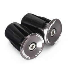 TOSEEK 1 Pair Mountain Bike Handlebar Grips Caps End Plug Aluminum Alloy Bicycle  Bar Ends Plug, 17.6-21.8mm Grey, 17.6-21.8mm Gold, 17.6-21.8mm Blue, 17.6-21.8mm Purple, 17.6-21.8mm Red, 17.6-21.8mm Black, 17.6-21.8mm Green