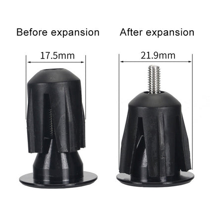 TOSEEK 1 Pair Mountain Bike Handlebar Grips Caps End Plug Aluminum Alloy Bicycle  Bar Ends Plug, 17.6-21.8mm Grey, 17.6-21.8mm Gold, 17.6-21.8mm Blue, 17.6-21.8mm Red, 17.6-21.8mm Green
