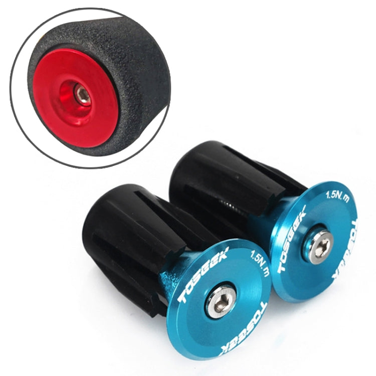 TOSEEK 1 Pair Mountain Bike Handlebar Grips Caps End Plug Aluminum Alloy Bicycle  Bar Ends Plug, 17.6-21.8mm Purple, 17.6-21.8mm Red, 17.6-21.8mm Black, 17.6-21.8mm Green, 17.6-21.8mm Grey, 17.6-21.8mm Gold, 17.6-21.8mm Blue