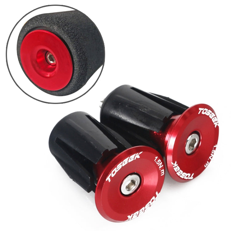 TOSEEK 1 Pair Mountain Bike Handlebar Grips Caps End Plug Aluminum Alloy Bicycle  Bar Ends Plug, 17.6-21.8mm Red, 17.6-21.8mm Black, 17.6-21.8mm Green, 17.6-21.8mm Grey, 17.6-21.8mm Gold, 17.6-21.8mm Blue, 17.6-21.8mm Purple